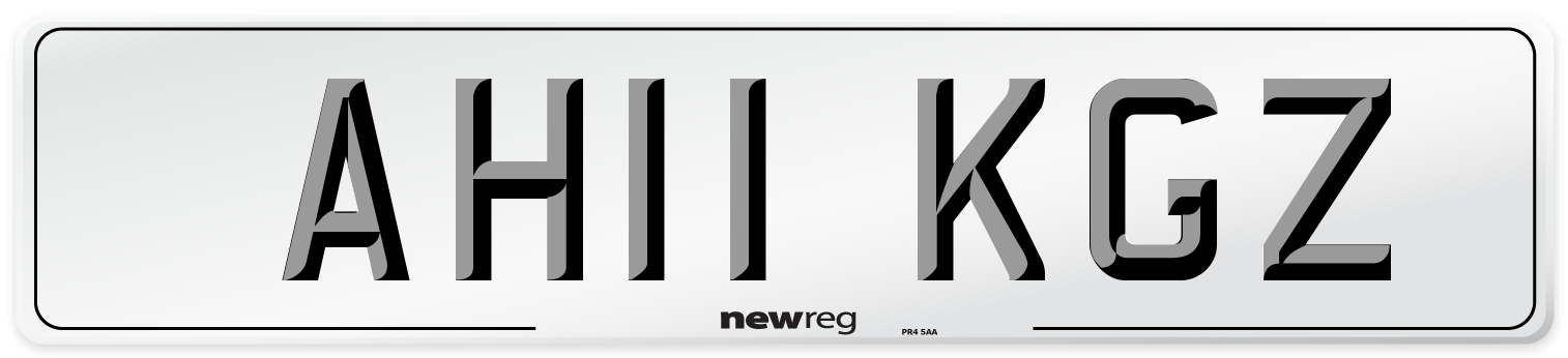 AH11 KGZ Number Plate from New Reg
